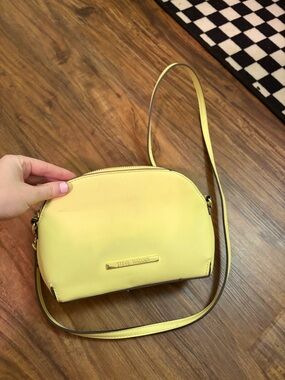 Steve Madden Lemon Yellow Dome Crossbody Bag